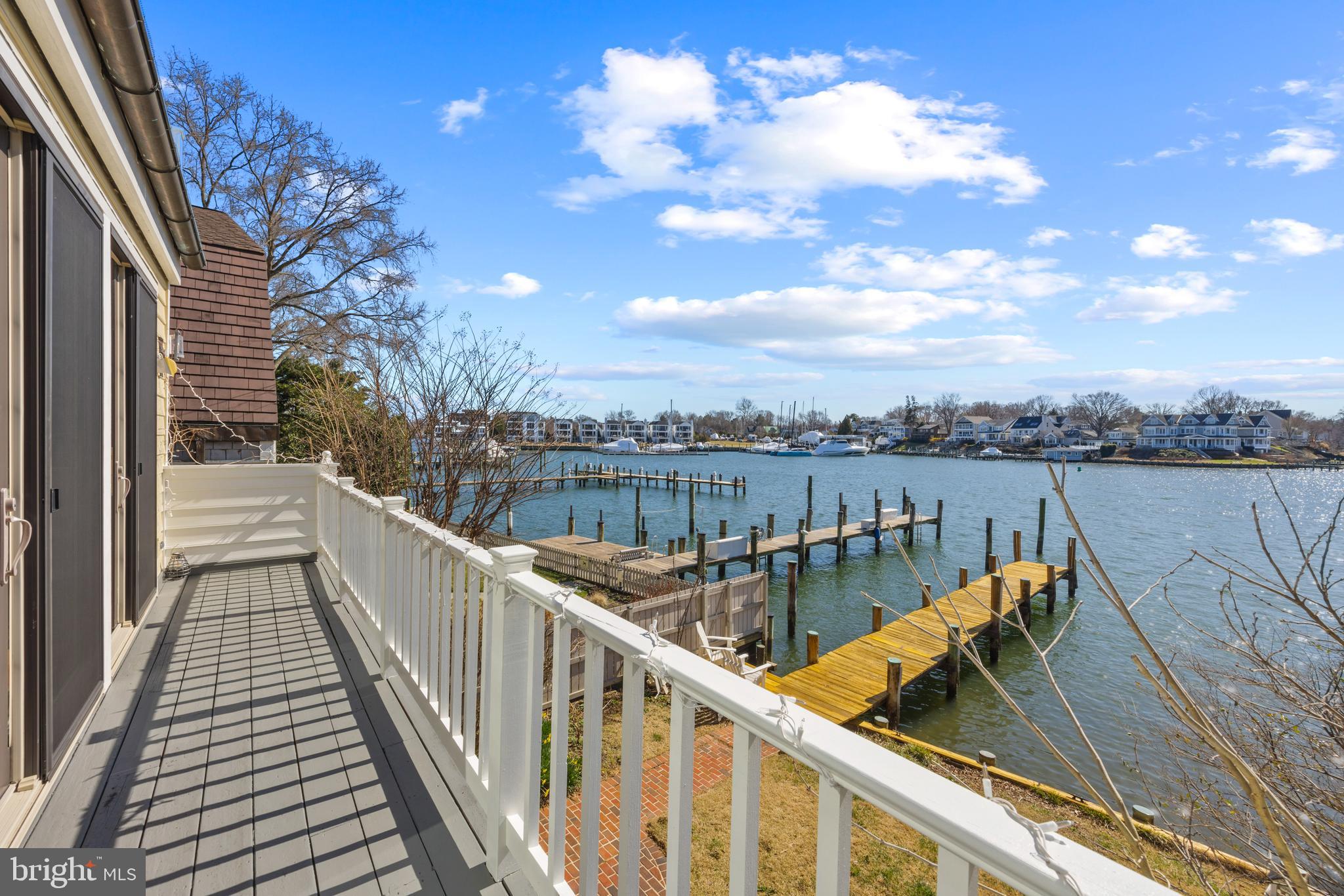 9 Shipwright Street Annapolis, MD 21401 - Photo 15 of 46 Rear deck with panoramic views