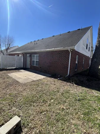 a backyard of a house