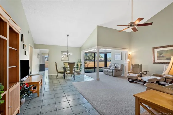 a living room filled with furniture