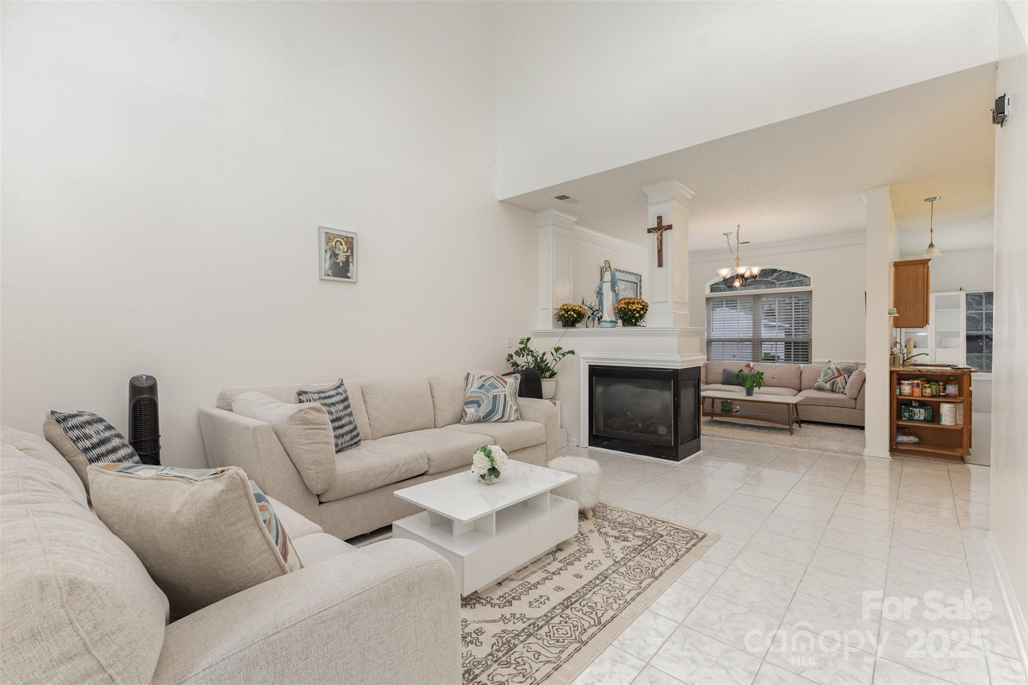 13521 Michael Lynn Road Charlotte, NC 28278 - Photo 7 of 34 a living room with furniture and a fireplace