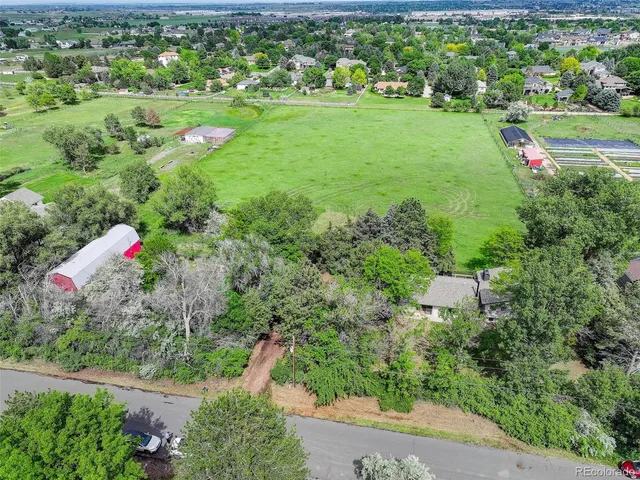 a view of a lake with a houses