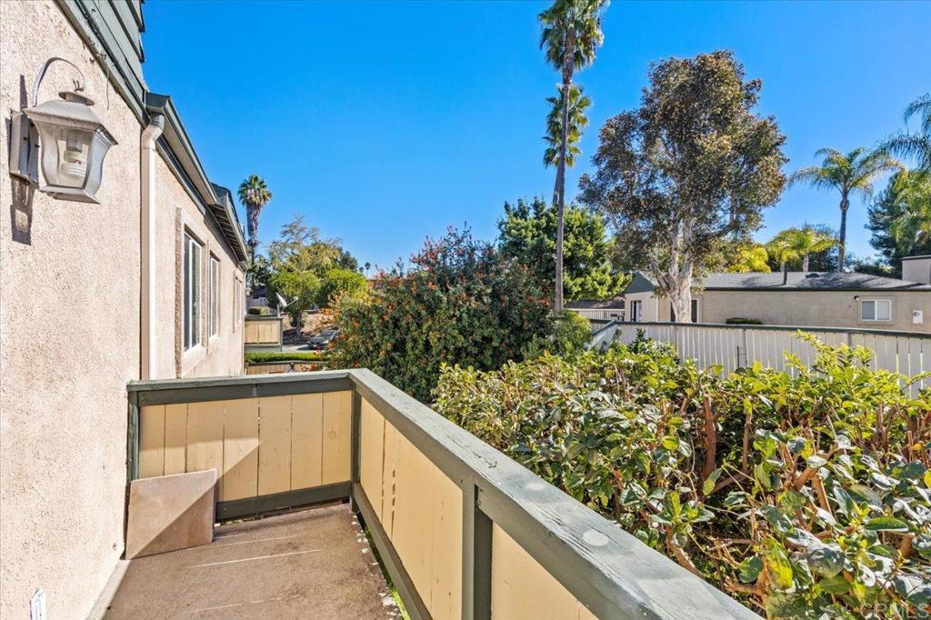 868 East Alvarado Street, Unit 27 Fallbrook, CA 92028 - Photo 14 of 20 a view of a garden from a balcony