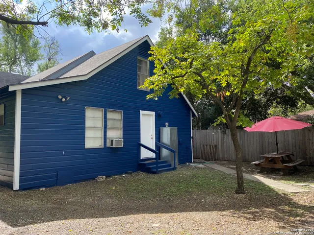 a house view with a seating space
