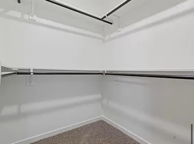 a empty walk in closet