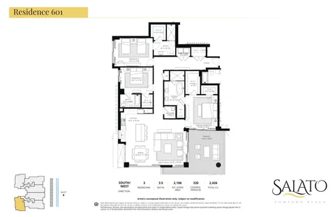 $2,995,000 | 305 Briny Avenue, Unit 601, Pompano Beach, FL 33062
