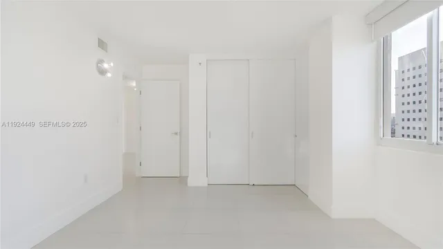 a view of an empty room