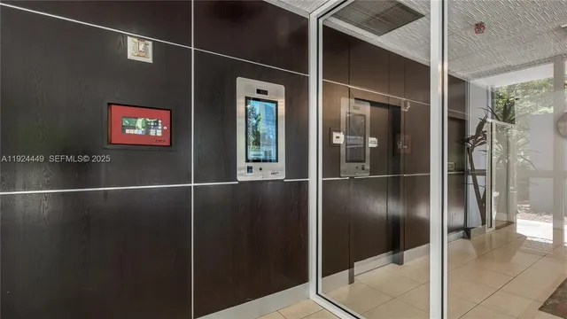 a view of elevator
