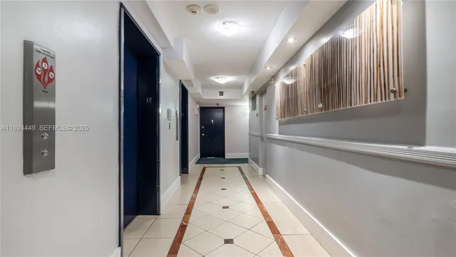 a view of hallway with stairs