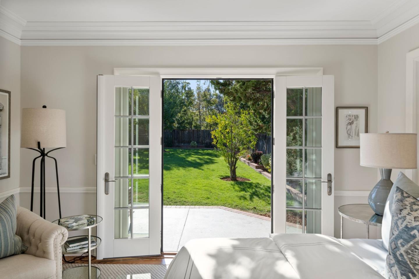445 Hillcrest Road San Mateo, CA 94402 - Photo 18 of 41 a living room with a floor to ceiling window and floor to ceiling window