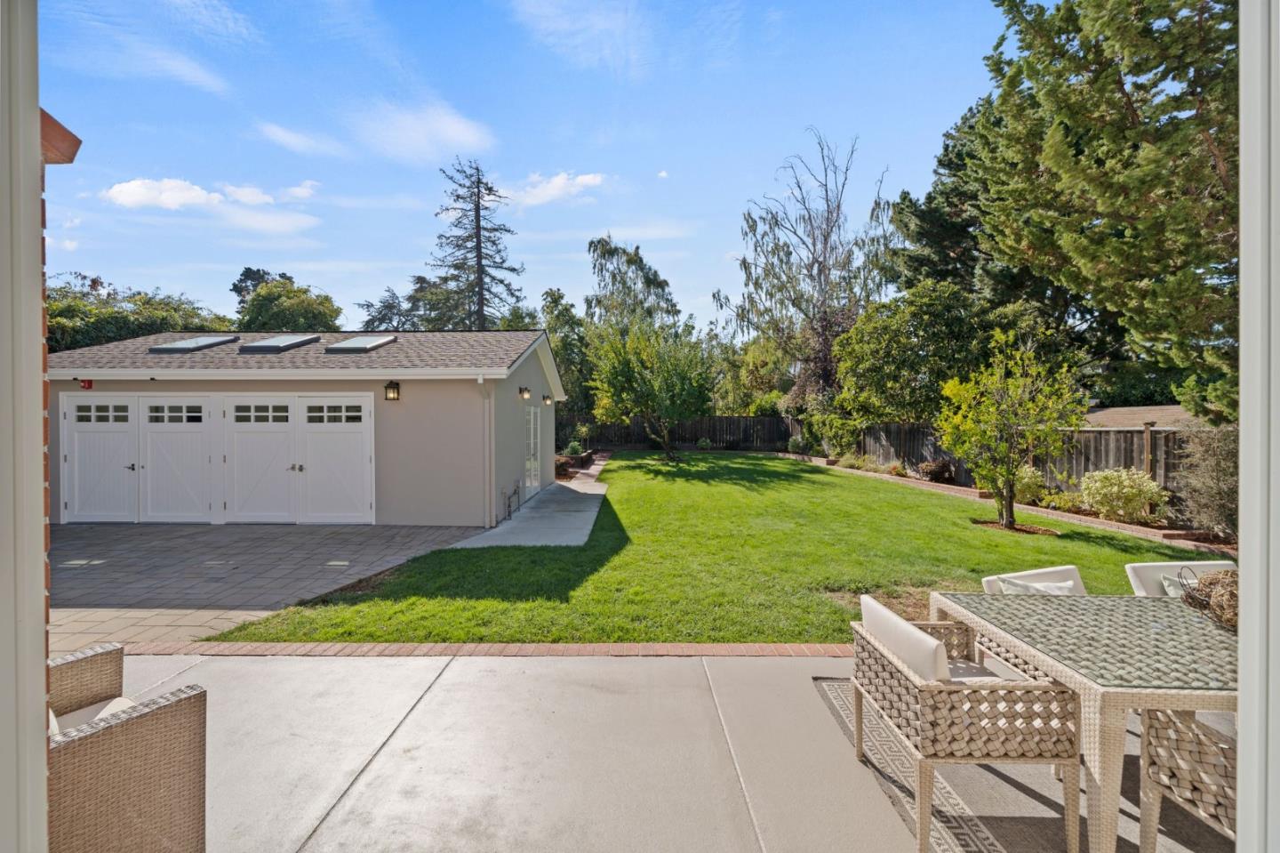 445 Hillcrest Road San Mateo, CA 94402 - Photo 32 of 41 a view of a patio with a yard