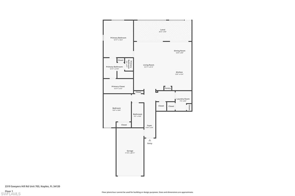 2319 Sawyers Hill Road, Unit 703 Naples, FL 34120 - Photo 35 of 35 a picture of a floor plan