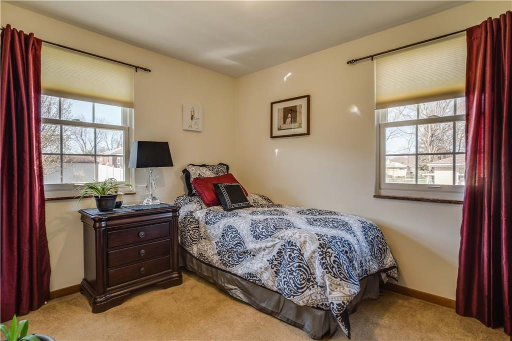 842 Rosalind Road Pittsburgh, PA 15237 - Photo 12 of 21 THIS SUNNY BEDROOM IS 10'X9'. THE CURTAINS IN THE BEDROOMS DO NOT STAY BUT THE BLINDS AND CURTAIN ROD WILL BE LEFT BEHIND.