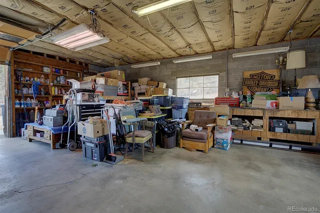 a view of a storage in a room