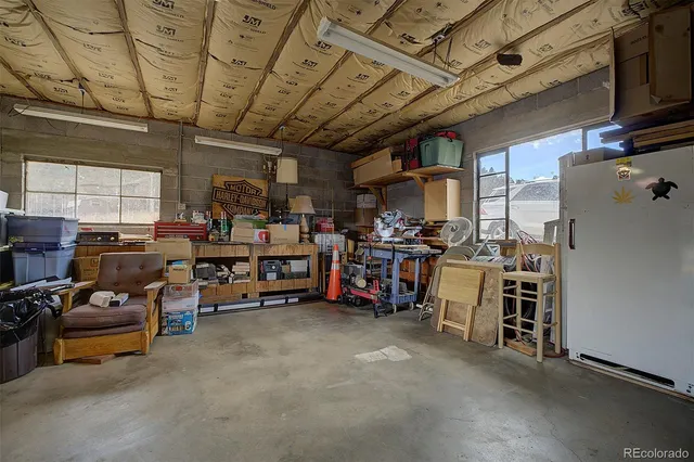 a view of a storage in a room