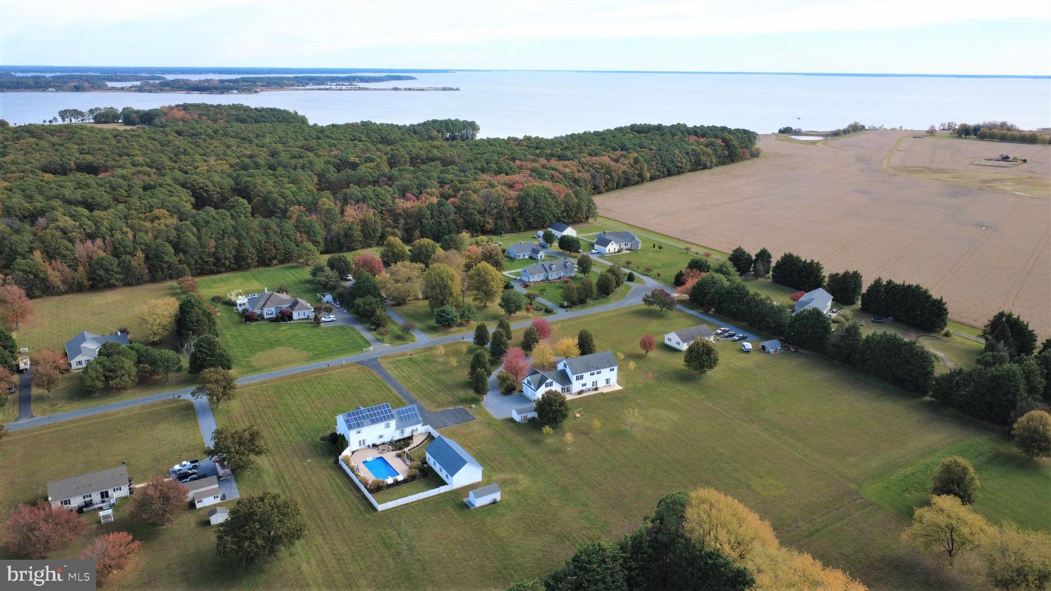 6660 Reeses Pride Road Sherwood, MD 21665 - Photo 4 of 72 an aerial view of a house with a garden