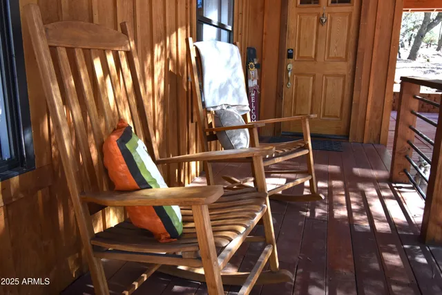 a view of an entryway with hardwood