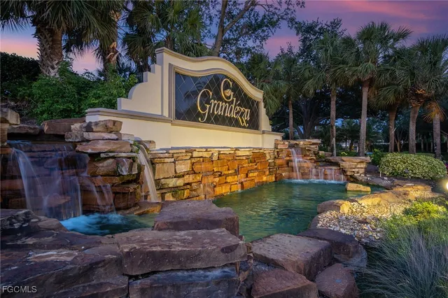 a view of a street with of a house in the background