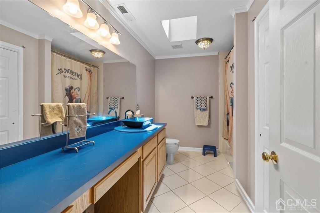 22 Mapleton Road Old Bridge, NJ 08857 - Photo 29 of 40 a bathroom with a sink a mirror and a toilet