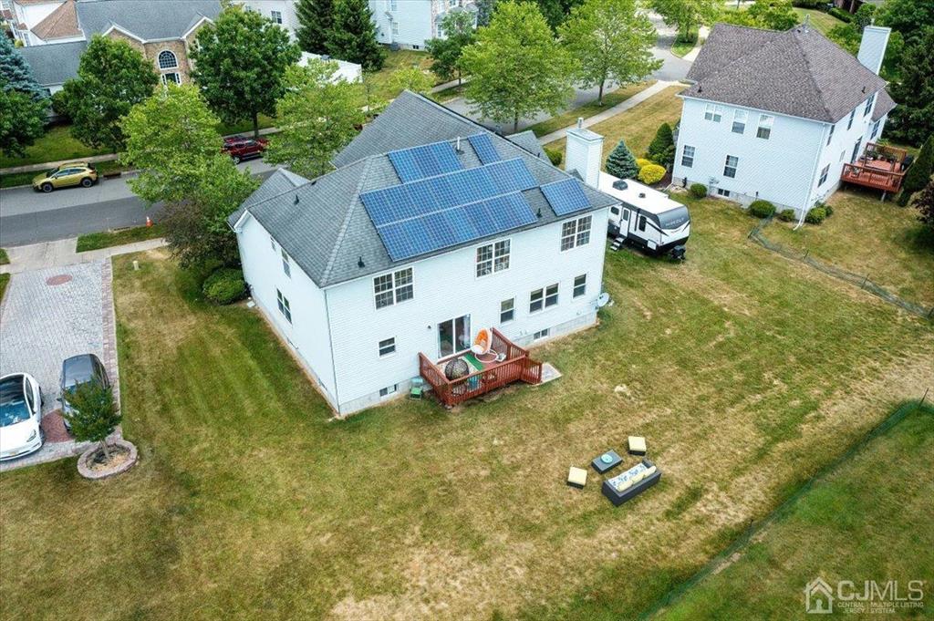 22 Mapleton Road Old Bridge, NJ 08857 - Photo 36 of 40 an aerial view of a house with garden space and street view