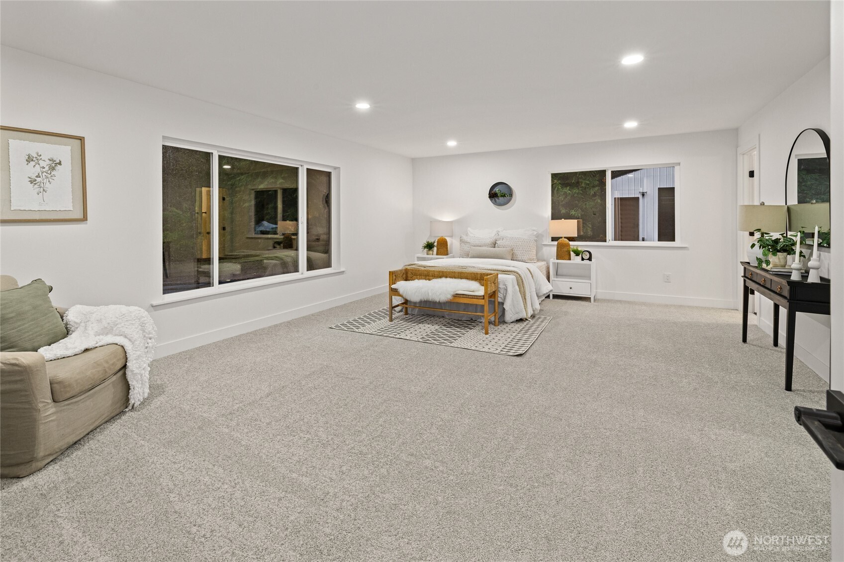 12528 Odell Road Northeast Duvall, WA 98019 - Photo 26 of 39 a bedroom with furniture and a large window