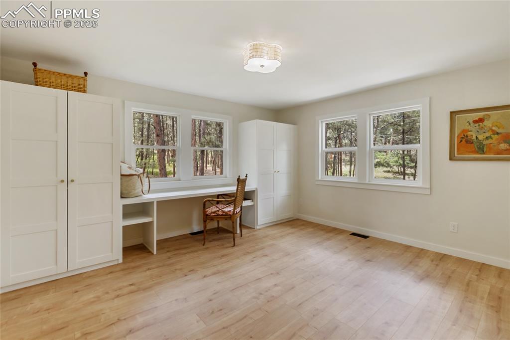 1320 Spring Valley Drive Colorado Springs, CO 80921 - Photo 29 of 46 a view of room with window and wooden floor