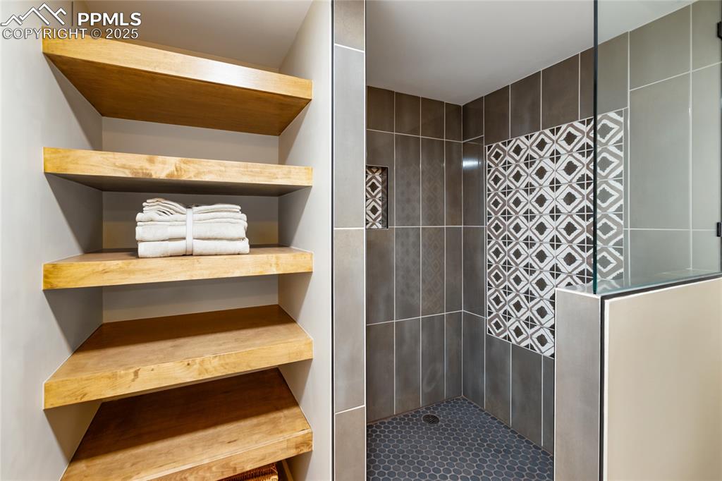 1320 Spring Valley Drive Colorado Springs, CO 80921 - Photo 38 of 46 a bathroom with a toilet and a shower