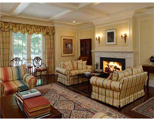 37 Hillside Road Greenwich, CT 06830 - Photo 13 of 18 a living room with furniture fireplace and a large window
