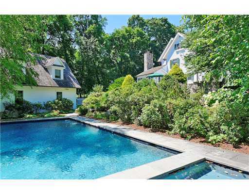37 Hillside Road Greenwich, CT 06830 - Photo 6 of 18 a view of a back yard from a balcony