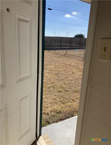 a view of front door