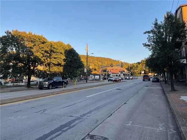 a view of a city street
