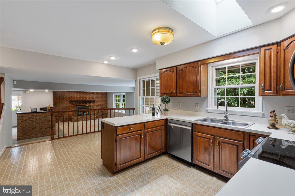 9119 Scott Street Springfield, VA 22153 - Photo 8 of 22 Bright Kitchen w/ Skylight