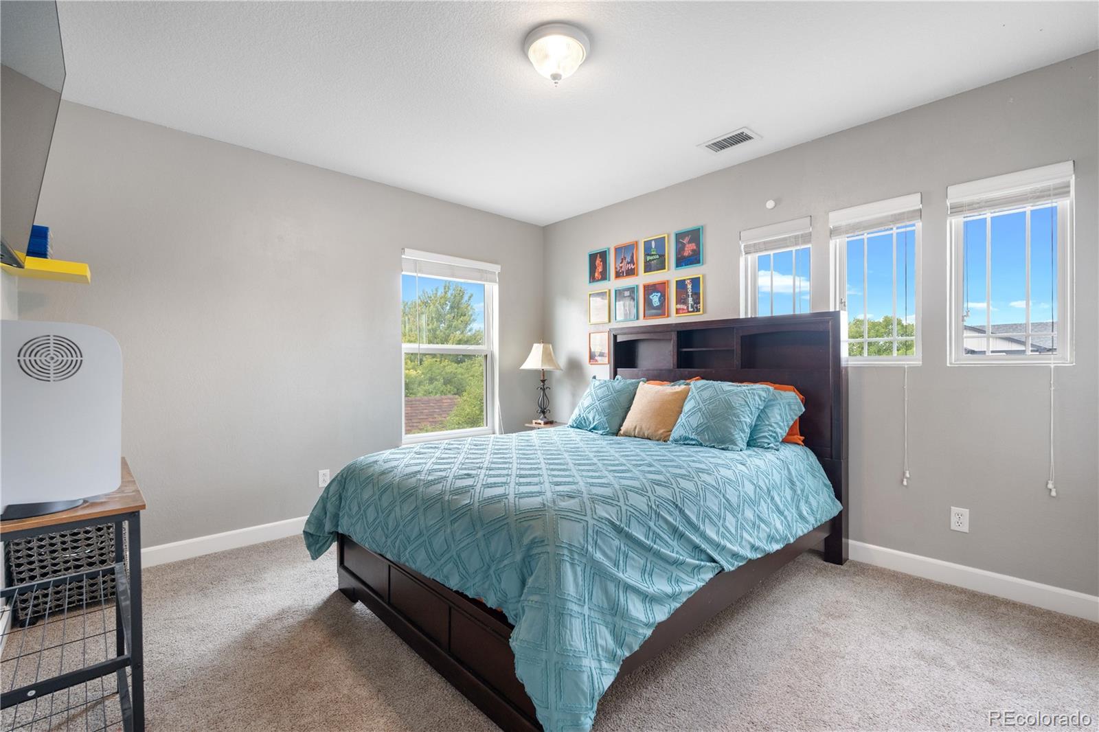 5839 Raleigh Circle Castle Rock, CO 80104 - Photo 26 of 35 a bedroom with a bed and window