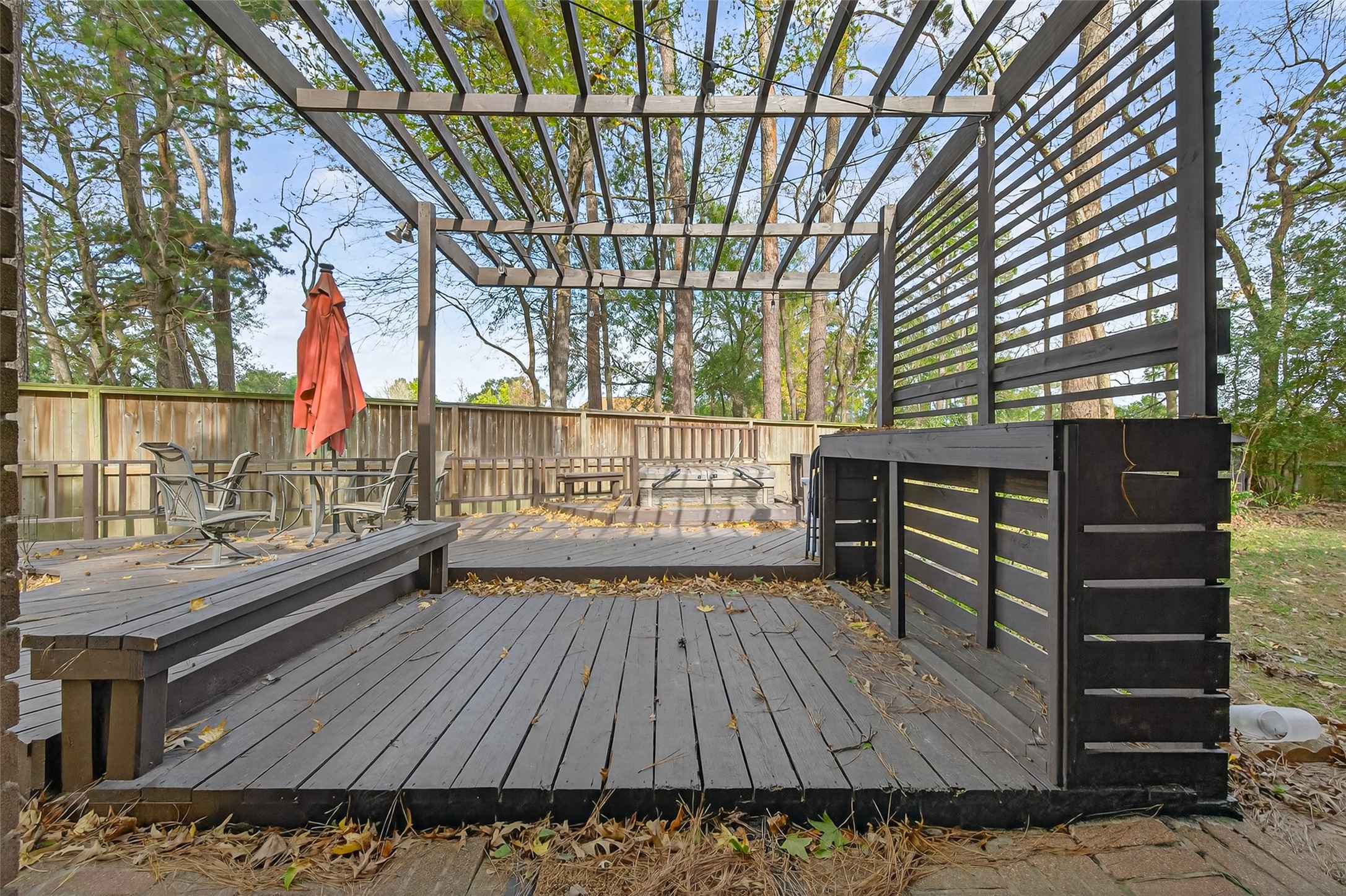 19331 Timber Tree Court Humble, TX 77346 - Photo 39 of 43 a balcony with wooden floor