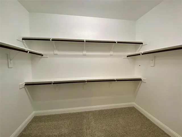 a close view of a closet