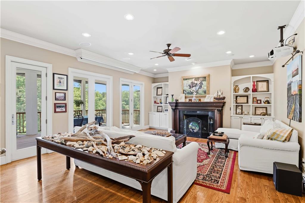 62 Cedar Trail Commerce, GA 30529 - Photo 25 of 115 a living room with furniture and a fireplace