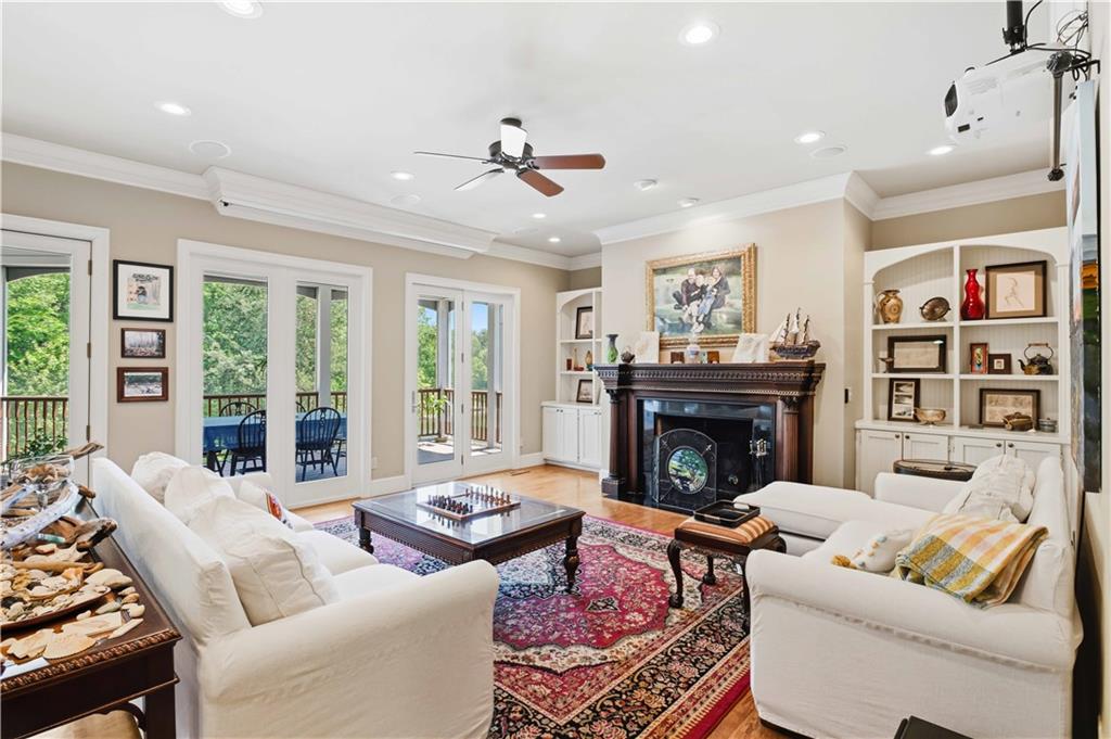 62 Cedar Trail Commerce, GA 30529 - Photo 26 of 115 a living room with furniture and a fireplace