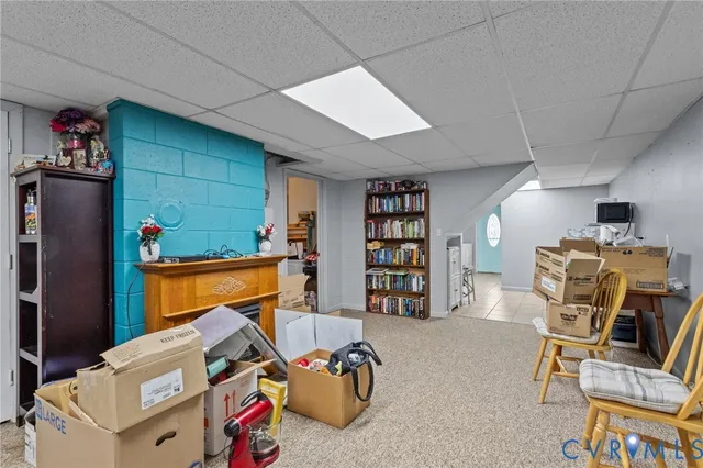 a view of storage and utility room with toys