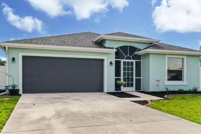 a front view of a house