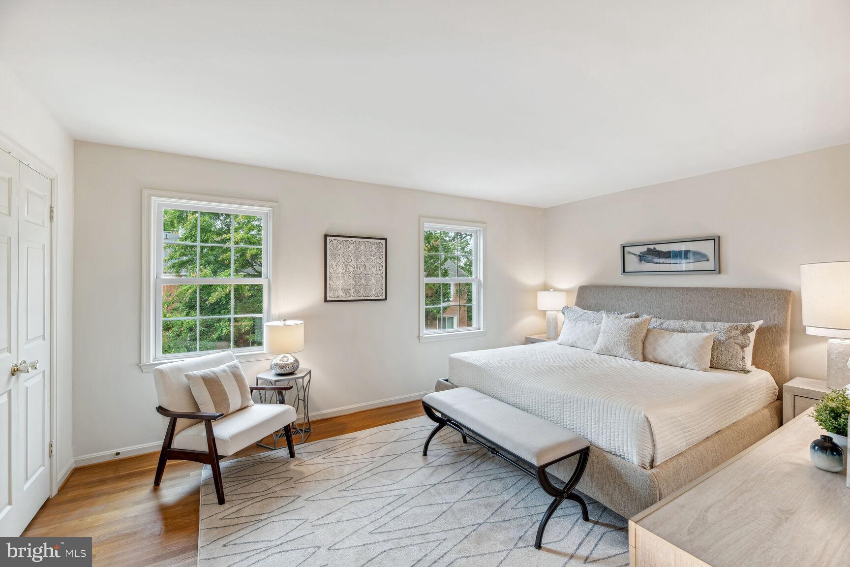 7067 Leestone Street Springfield, VA 22151 - Photo 15 of 39 Primary Bedroom - Such a Lovely View of Trees!