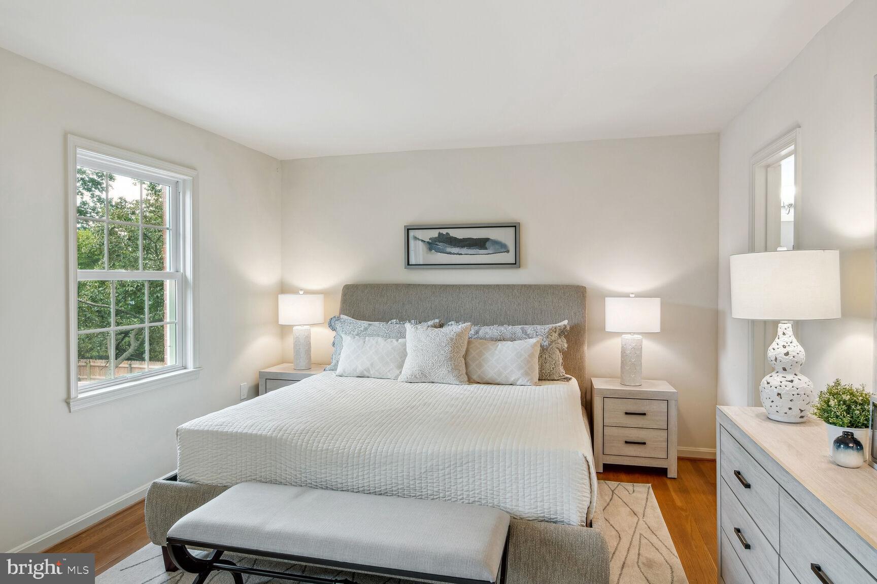 7067 Leestone Street Springfield, VA 22151 - Photo 16 of 39 Primary Bedroom Boasts Hardwood Floors!