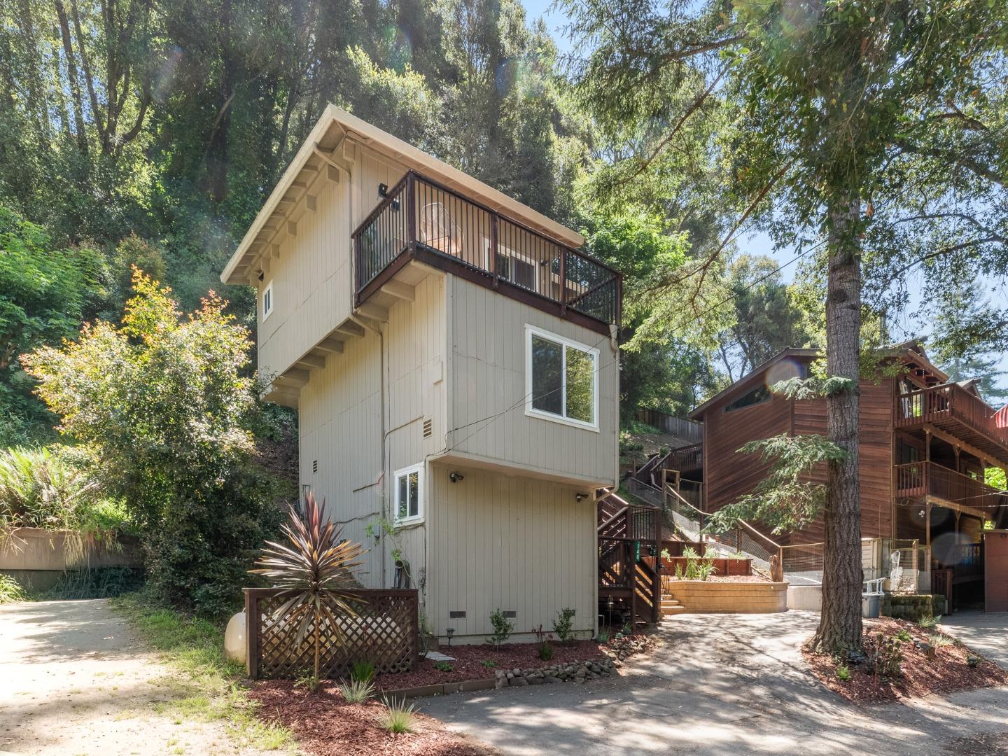 140 Baker Road Aptos, CA 95003 - Photo 53 of 62 a view of a house with a yard