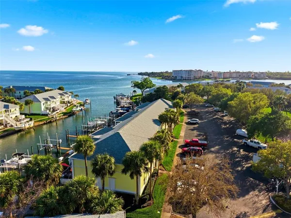 an aerial view of a city