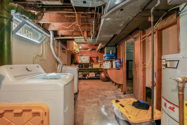 a view of storage and utility room