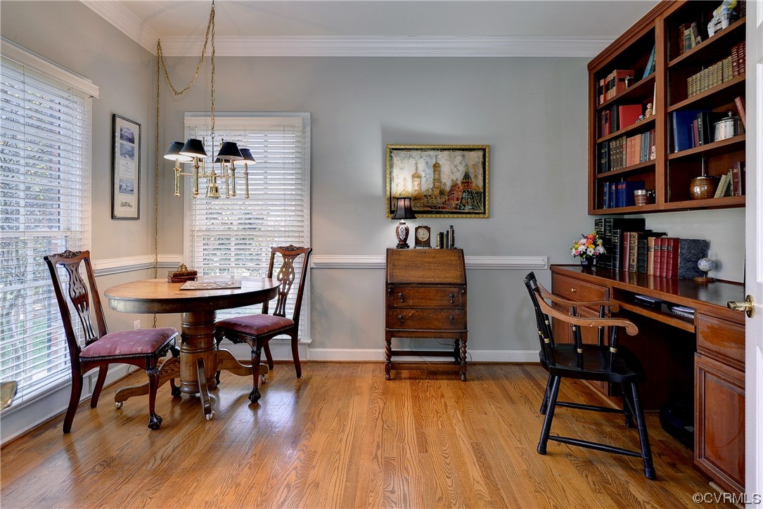 101 Spring Branch Williamsburg, VA 23185 - Photo 16 of 44 a dining room with furniture and wooden floor