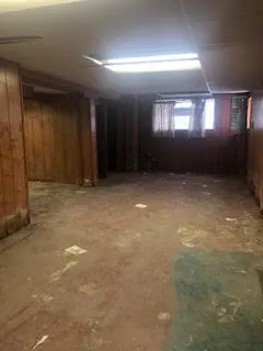 an empty room with window