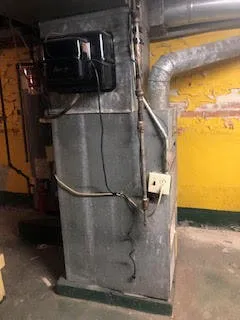 a water heater on the wall