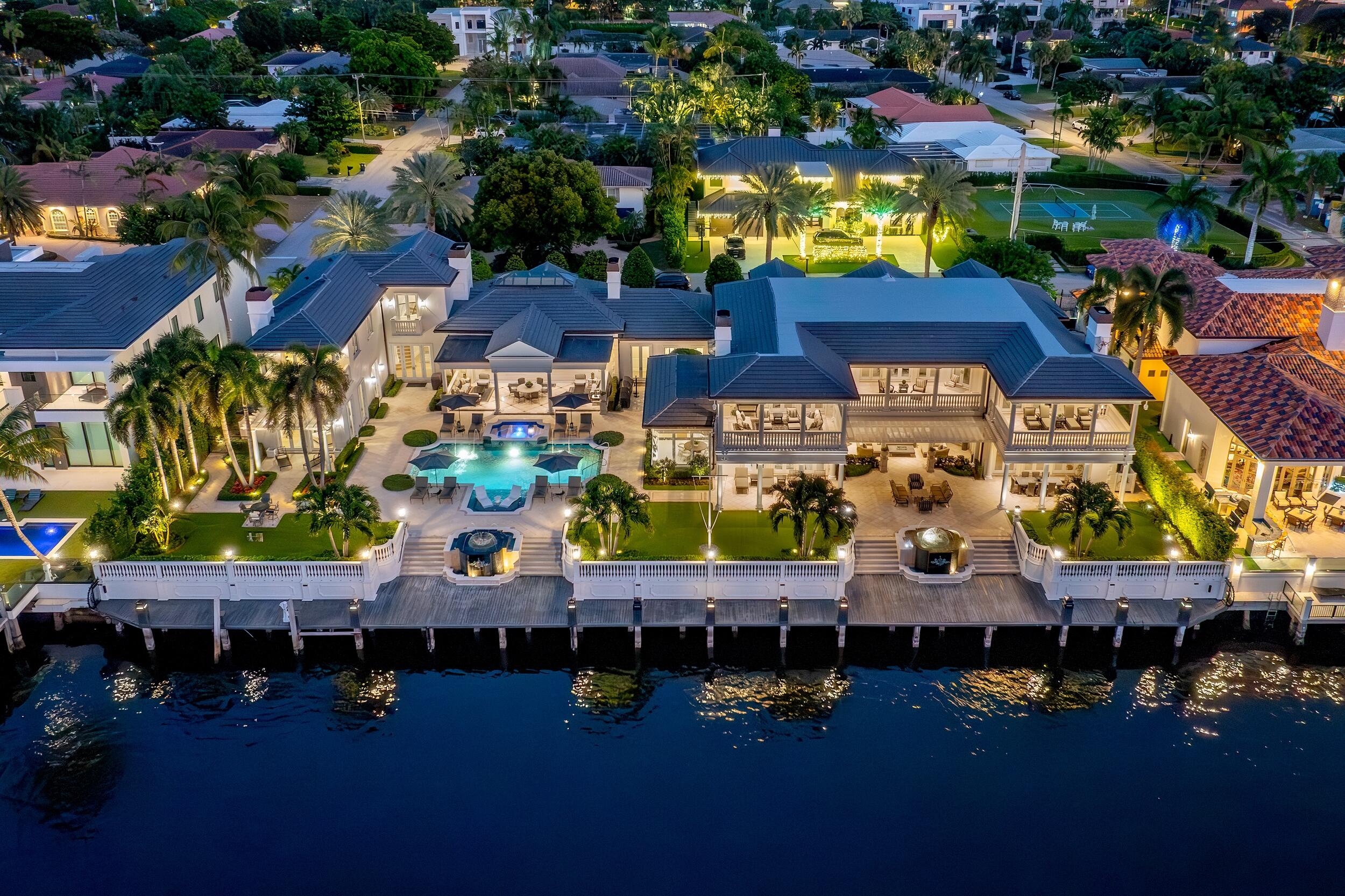 2989 Spanish River Road Boca Raton, FL 33432 - Photo 2 of 130 Twilight Aerial 1