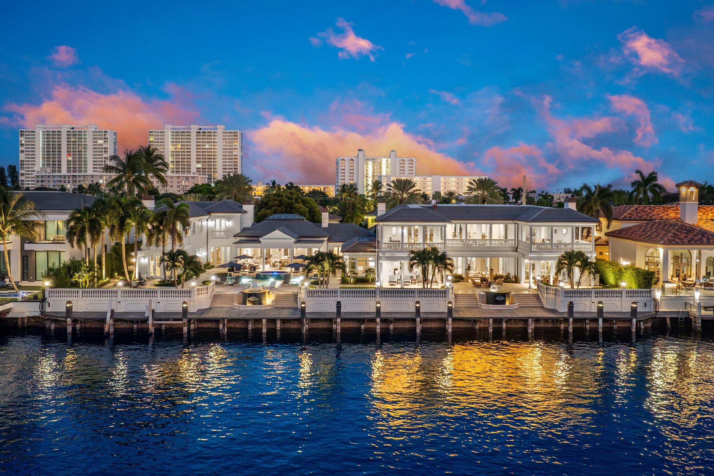 2989 Spanish River Road Boca Raton, FL 33432 - Photo 60 of 130 a view of a lake with boats and palm trees