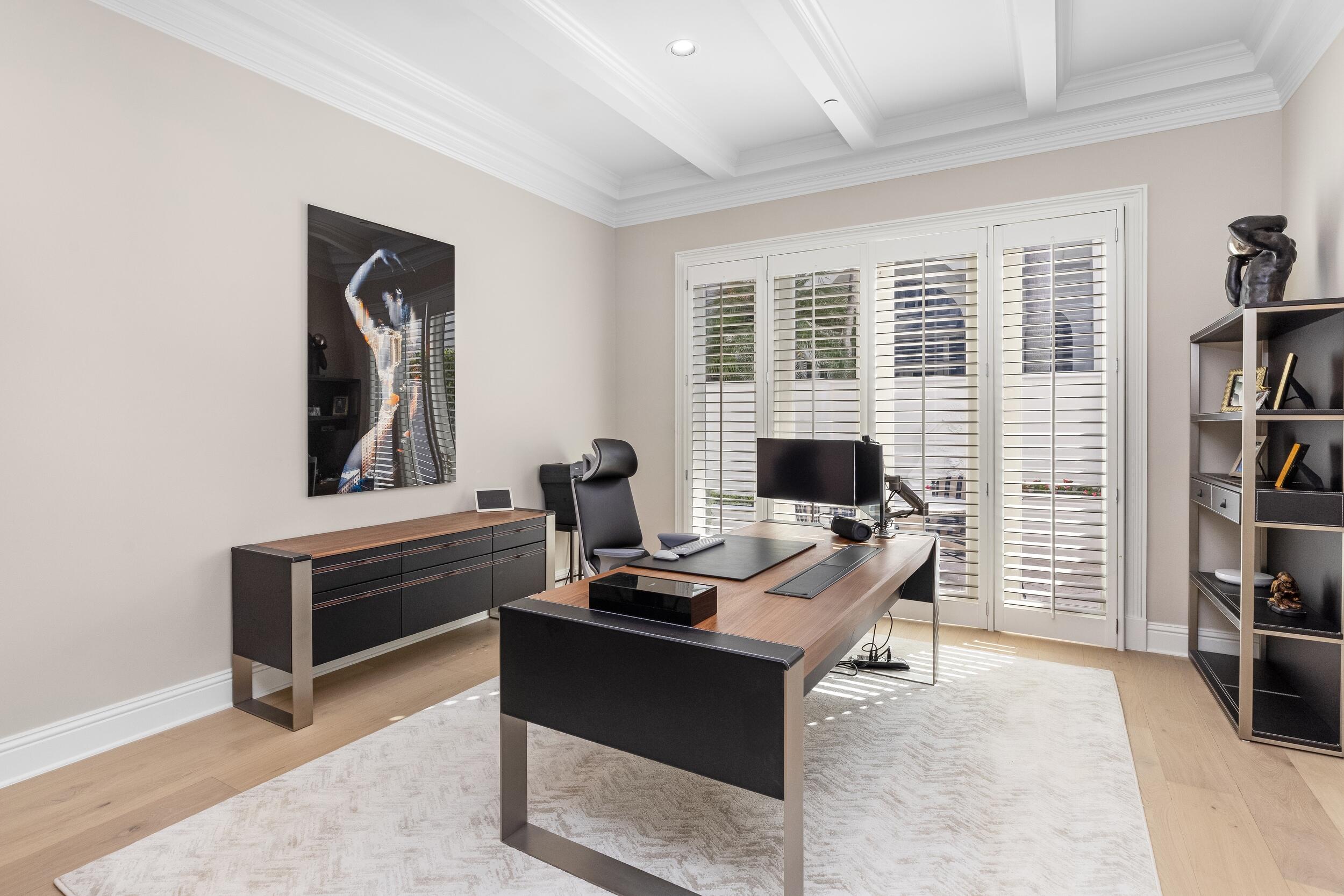 2989 Spanish River Road Boca Raton, FL 33432 - Photo 62 of 130 a view of a workspace with furniture and a window