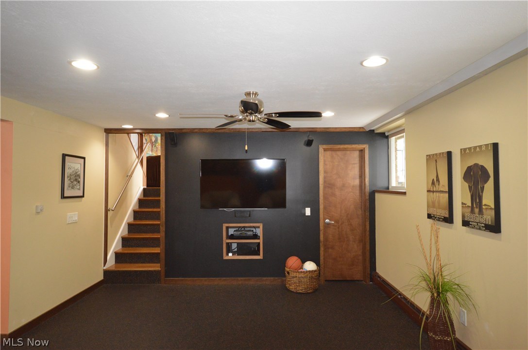 17981 Snyder Road Chagrin Falls, OH 44023 - Photo 17 of 23 Lower level boasting a media room.